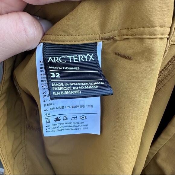 ARC’TERYX Men’s Creston Hiking Pant in Yukon Gold size 32 - Picture 7 of 7